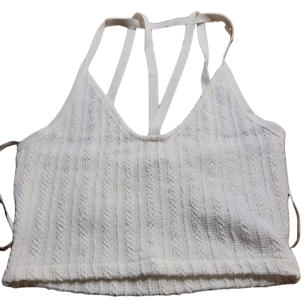 Zara Bralette / Crop top Size Small White - Picture 1 of 7